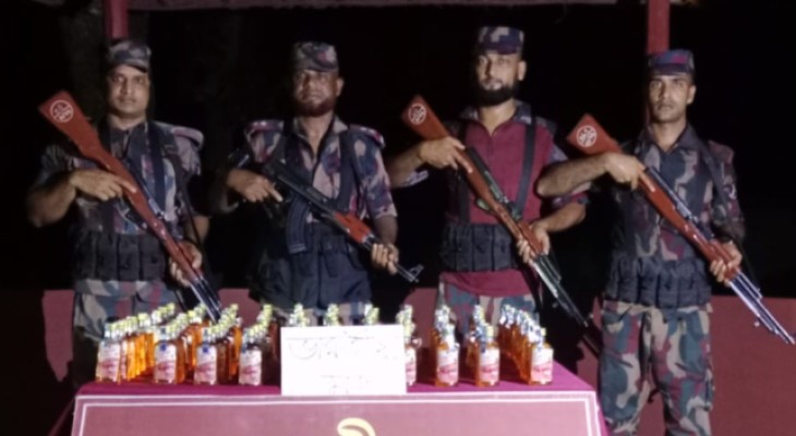 কুড়িগ্রাম সীমান্তে ভারতীয় ইয়াবাসহ ১০ লাখ টাকার চোরাচালানি পণ্য জব্দ